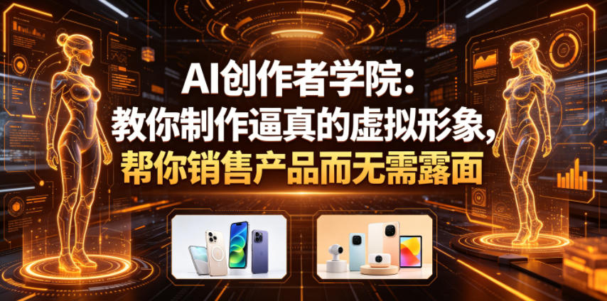 AI创作者学院：教你制作逼真的虚拟形象，帮你销售产品而无需露面【原创双语字幕】-创业网 - 最新网络创业项目与实战营销教程平台 | cye.cc