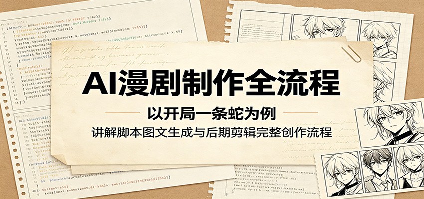 AI漫剧制作全流程：以开局一条蛇为例，讲解脚本图文生成与后期剪辑完整创作流程-创业网 - 最新网络创业项目与实战营销教程平台 | cye.cc