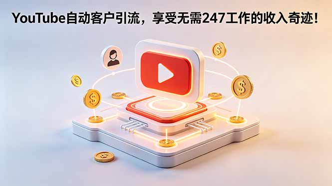 YouTube 自动客户引流，享受无需 247 工作的收入奇迹！【原创双语字幕】-创业网 - 最新网络创业项目与实战营销教程平台 | cye.cc