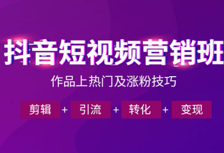 抖音短视频运营班，一门课学会作品上热门及涨粉技巧，引流转化剪辑变现(2026年5月)-创业网 - 最新网络创业项目与实战营销教程平台 | cye.cc