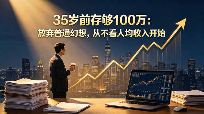 35岁前存够100万：放弃普通幻想，从不看人均收入开始-创业网 - 最新网络创业项目与实战营销教程平台 | cye.cc