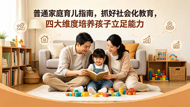 付费文章：普通家庭育儿指南，抓好社会化教育，四大维度培养孩子立足能力-创业网 - 最新网络创业项目与实战营销教程平台 | cye.cc