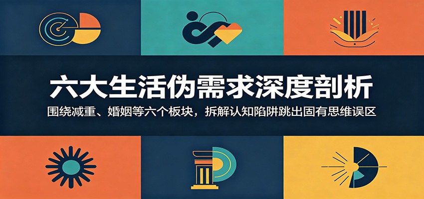 六大生活伪需求深度剖析：围绕减重、婚姻等六个板块，拆解认知陷阱跳出固有思维误区-创业网 - 最新网络创业项目与实战营销教程平台 | cye.cc