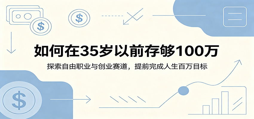 如何在35岁以前存够100万：探索自由职业与创业赛道，提前完成人生百万目标-创业网 - 最新网络创业项目与实战营销教程平台 | cye.cc