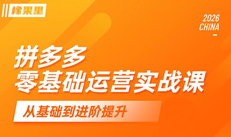 仙道电商·拼多多零基础运营实战课-创业网 - 最新网络创业项目与实战营销教程平台 | cye.cc