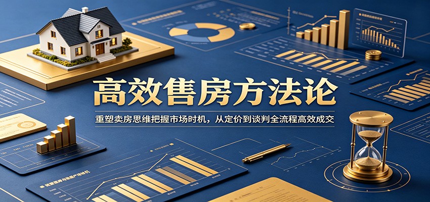 高效售房方法论：重塑卖房思维把握市场时机，从定价到谈判全流程高效成交-创业网 - 最新网络创业项目与实战营销教程平台 | cye.cc