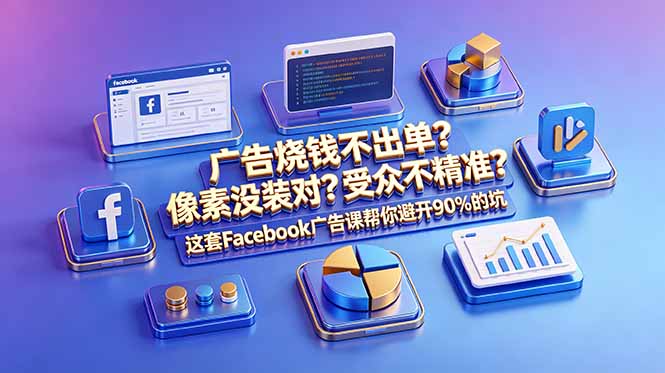广告烧钱不出单？像素没装对？受众不精准？这套Facebook广告课帮你避开90%的坑-原创双语字幕-创业网 - 最新网络创业项目与实战营销教程平台 | cye.cc