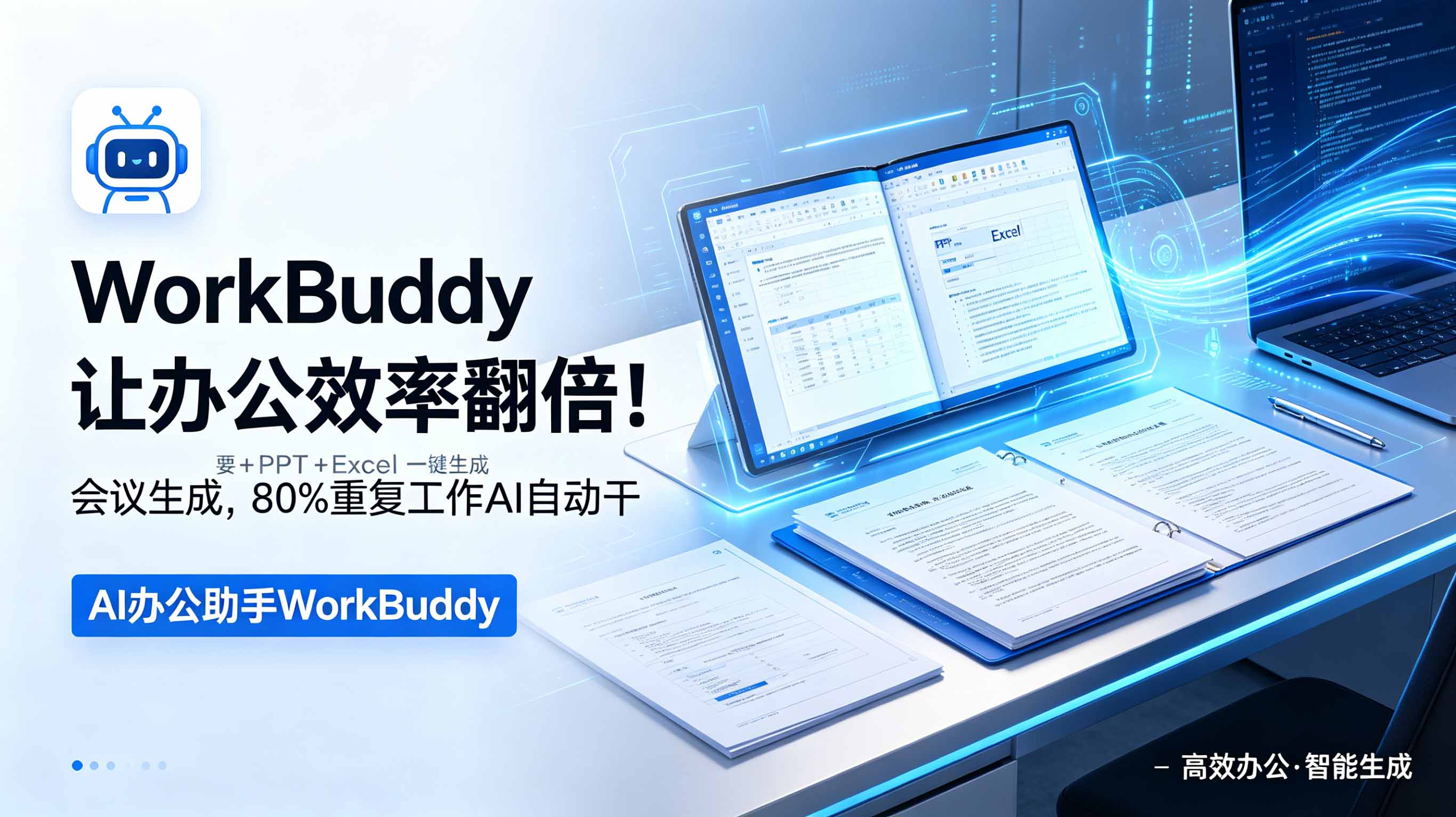 WorkBuddy让办公效率翻倍！会议纪要+PPT+Excel一键生成，80%重复工作AI自动干-创业网 - 最新网络创业项目与实战营销教程平台 | cye.cc