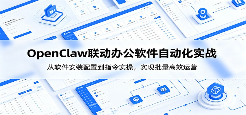 OpenClaw自动化实操课：从软件安装配置到指令实操，实现批量高效运营-创业网 - 最新网络创业项目与实战营销教程平台 | cye.cc