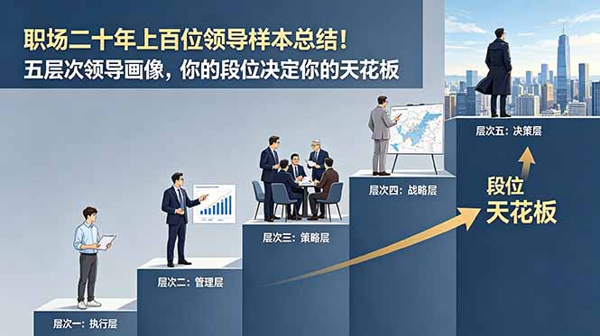 付费文章：职场二十年上百位领导样本总结！五层次领导画像，你的段位决定你的天花板-创业网 - 最新网络创业项目与实战营销教程平台 | cye.cc