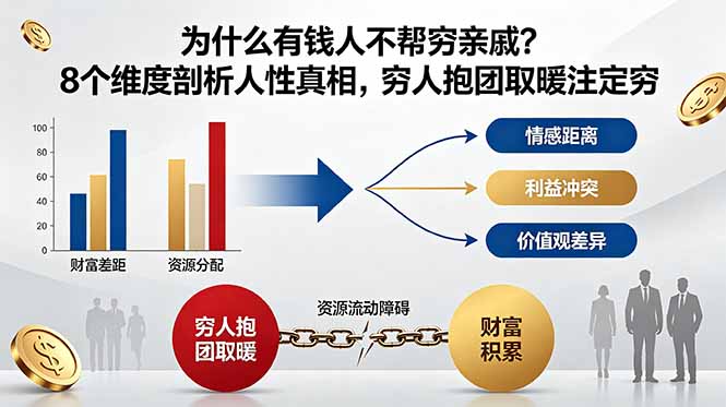 付费文章：为什么有钱人不帮穷亲戚？8个维度剖析人性真相，穷人抱团取暖注定穷-创业网 - 最新网络创业项目与实战营销教程平台 | cye.cc