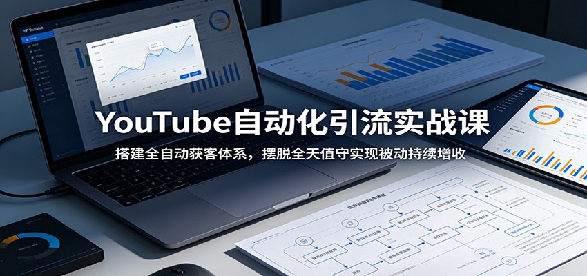YouTube自动化引流实战课：搭建全自动获客体系，摆脱全天值守实现被动持续增收-创业网 - 最新网络创业项目与实战营销教程平台 | cye.cc