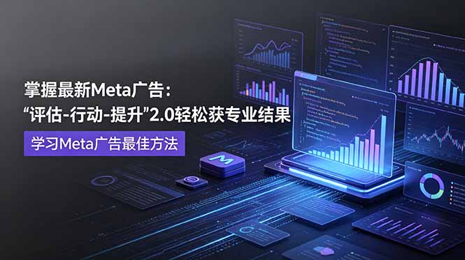 掌握最新的Meta广告，通过“评估-行动-提升”2.0版本轻松获得专业级结果。学习目前学习Meta广告的最佳方法-创业网 - 最新网络创业项目与实战营销教程平台 | cye.cc