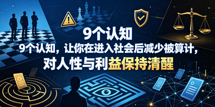 付费文章：9个认知，让你在进入社会后减少被算计，对人性与利益保持清醒-创业网 - 最新网络创业项目与实战营销教程平台 | cye.cc