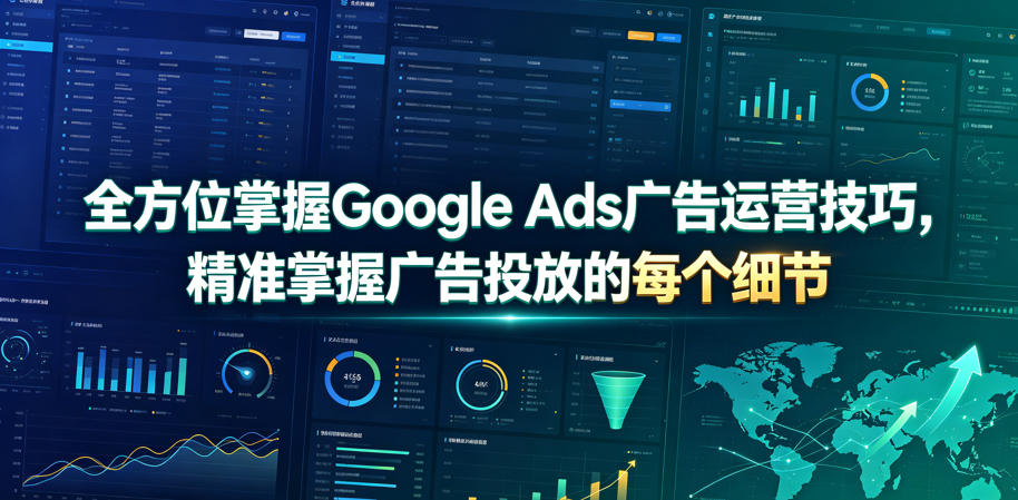 全方位掌握Google Ads广告运营技巧，精准掌握广告投放的每个细节【原创双语字幕】-创业网 - 最新网络创业项目与实战营销教程平台 | cye.cc