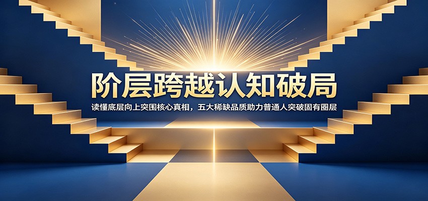 阶层跨越认知破局：读懂底层向上突围核心真相，五大稀缺品质助力普通人突破固有圈层-创业网 - 最新网络创业项目与实战营销教程平台 | cye.cc