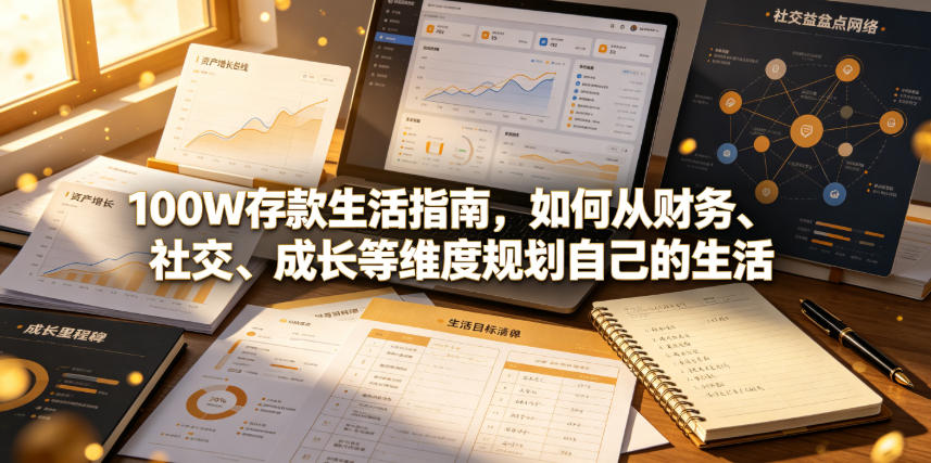 付费文章：100W存款生活指南，如何从财务、社交、成长等维度规划自己的生活-创业网 - 最新网络创业项目与实战营销教程平台 | cye.cc