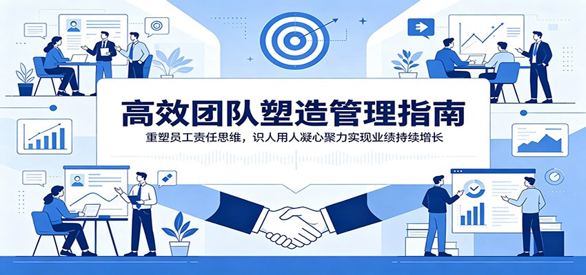 高效团队塑造管理指南：重塑员工责任思维，识人用人凝心聚力实现业绩持续增长-创业网 - 最新网络创业项目与实战营销教程平台 | cye.cc