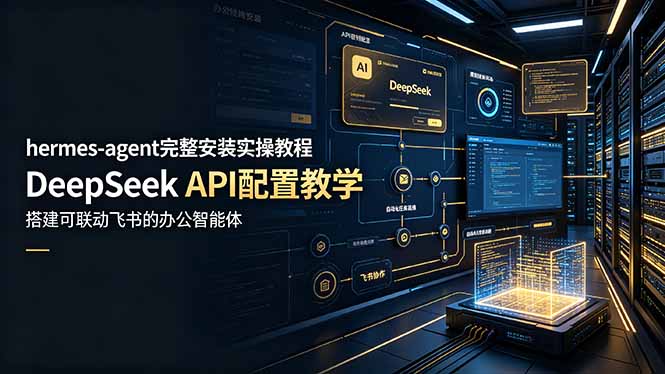 hermes-agent完整安装实操教程，DeepSeek API配置教学，搭建可联动飞书的办公智能体-创业网 - 最新网络创业项目与实战营销教程平台 | cye.cc