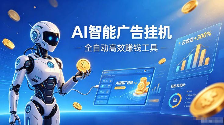 AI智能广告挂G，在家自动賺收益，全程无需人工操作、不用直播、不用拉人【揭秘】-创业网 - 最新网络创业项目与实战营销教程平台 | cye.cc