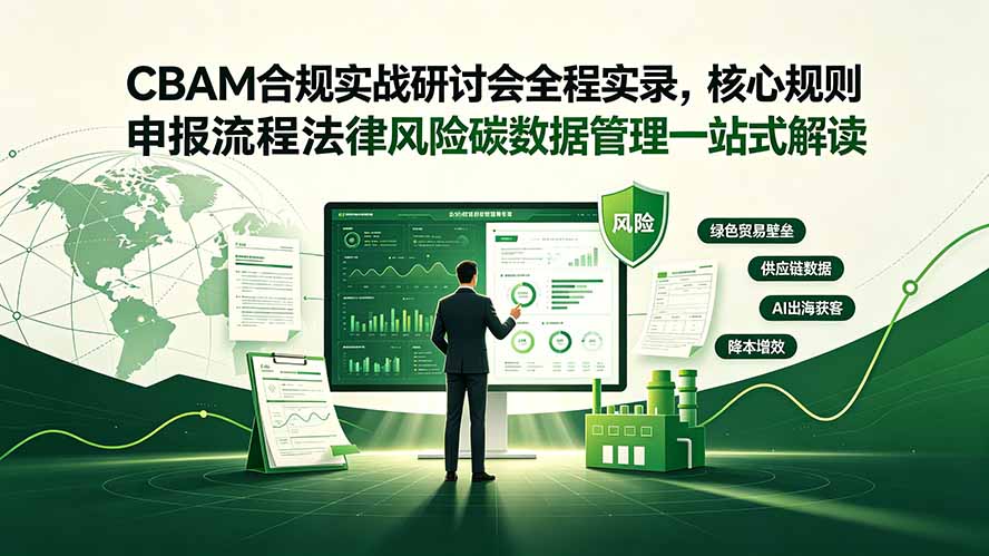 CBAM合规实战研讨会全程实录，核心规则申报流程法律风险碳数据管理一站式解读-创业网 - 最新网络创业项目与实战营销教程平台 | cye.cc