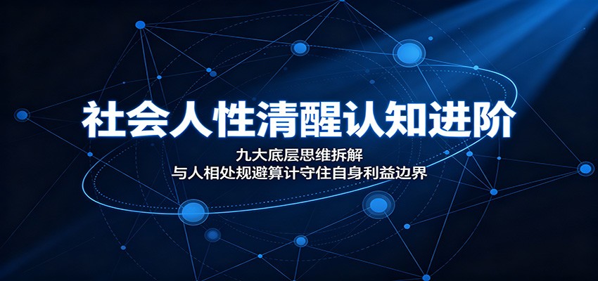 社会人性清醒认知进阶：九大底层思维拆解，与人相处规避算计守住自身利益边界-创业网 - 最新网络创业项目与实战营销教程平台 | cye.cc