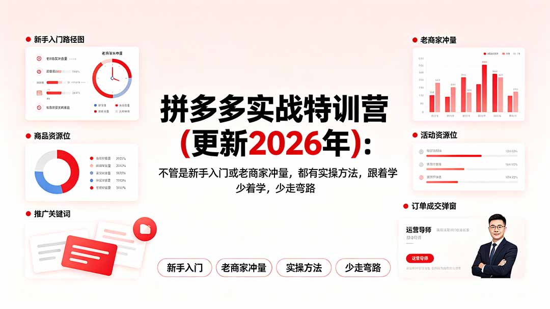 拼多多实战特训营(更新2026年-创业网 - 最新网络创业项目与实战营销教程平台 | cye.cc
