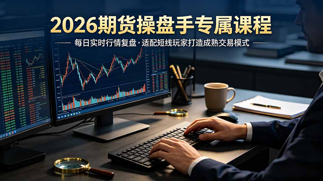 2026期货操盘手专属课程-更新7月11，每日实时行情复盘，适配短线玩家打造成熟交易模式-创业网 - 最新网络创业项目与实战营销教程平台 | cye.cc