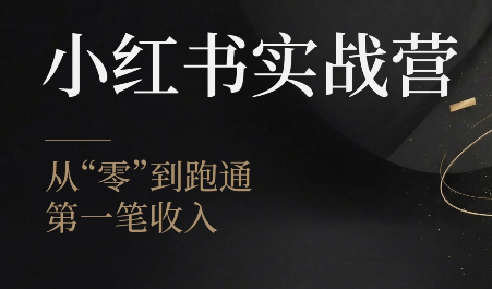 金金老师·小红书实战营-创业网 - 最新网络创业项目与实战营销教程平台 | cye.cc