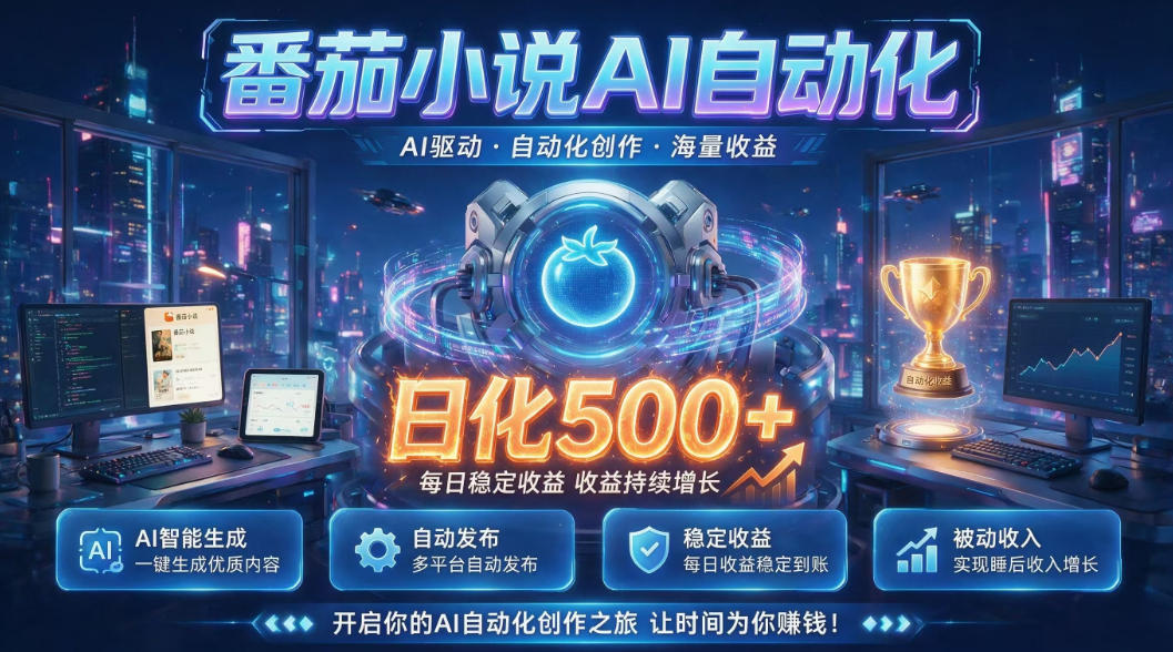 小白可做番茄AI，居家轻创业，每日稳赚500➕，普通人低门槛轻松线上增收【揭秘】-创业网 - 最新网络创业项目与实战营销教程平台 | cye.cc