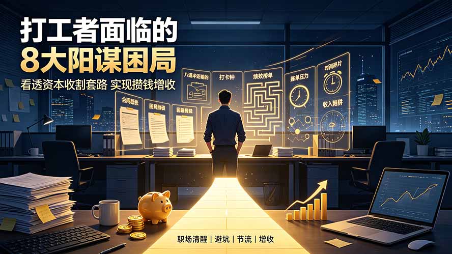 付费文章：打工者面临的8大阳谋困局，看透资本收割套路实现攒钱增收-创业网 - 最新网络创业项目与实战营销教程平台 | cye.cc