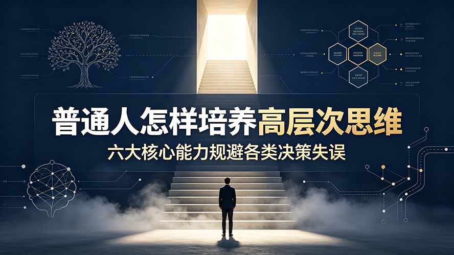 付费文章：普通人怎样培养高层次思维，六大核心能力规避各类决策失误-创业网 - 最新网络创业项目与实战营销教程平台 | cye.cc