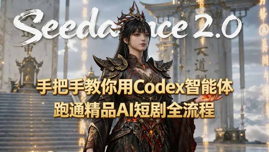 手把手教你用Seedance2.0+Codex智能体跑通精品AI短剧全流程(附3种skill技能-创业网 - 最新网络创业项目与实战营销教程平台 | cye.cc
