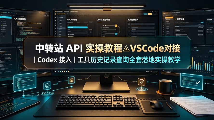 中转站 API 实操教程△VSCode 对接｜Codex 接入｜工具历史记录查询全套落地实操教学-创业网 - 最新网络创业项目与实战营销教程平台 | cye.cc