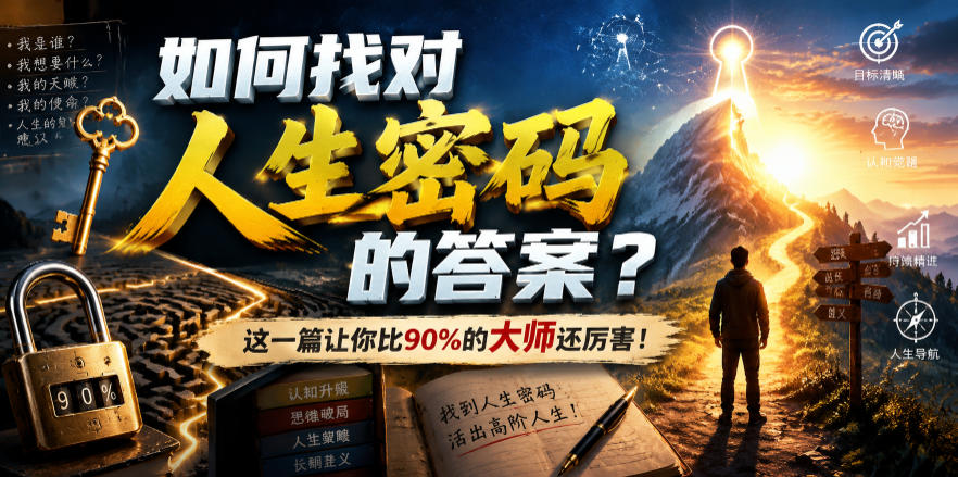 付费文章：如何找对人生密码的答案？这一篇让你比90%的大师还厉害！-创业网 - 最新网络创业项目与实战营销教程平台 | cye.cc