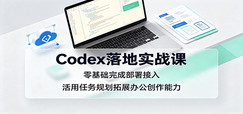Codex落地实战课：零基础完成部署接入，活用任务规划拓展办公创作能力-创业网 - 最新网络创业项目与实战营销教程平台 | cye.cc
