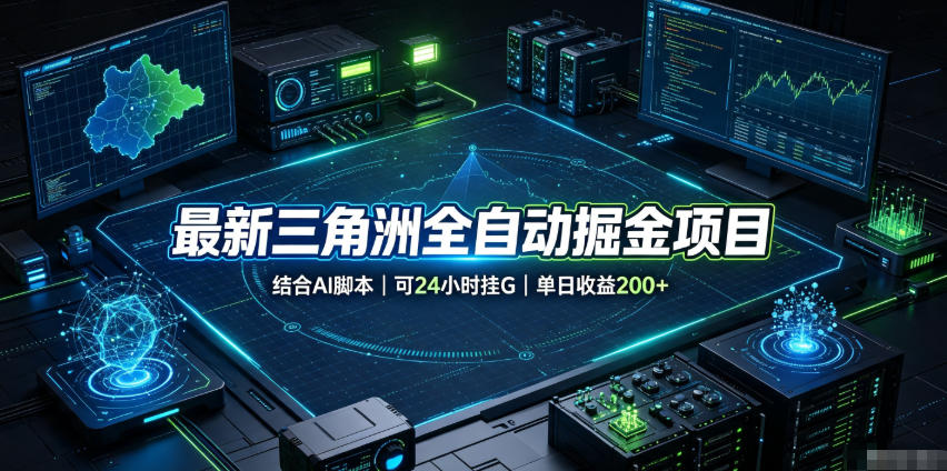 最新三角洲全自动掘金项目，结合AI脚本，可24小时挂G，单日收益200+【揭秘】-创业网 - 最新网络创业项目与实战营销教程平台 | cye.cc