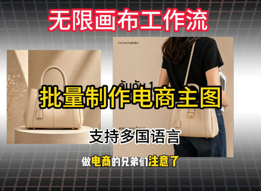 无限画布工作流搭建教程，一键电商主图批量制作，批量下载，支持多国语言-创业网 - 最新网络创业项目与实战营销教程平台 | cye.cc