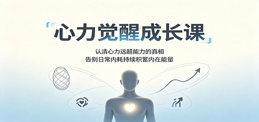 心力觉醒成长课：认清心力远超能力的真相，告别日常内耗持续积蓄内在能量-创业网 - 最新网络创业项目与实战营销教程平台 | cye.cc