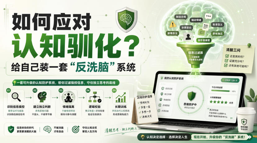 付费文章：如何应对认知驯化？给自己装一套“反洗脑”系统-创业网 - 最新网络创业项目与实战营销教程平台 | cye.cc