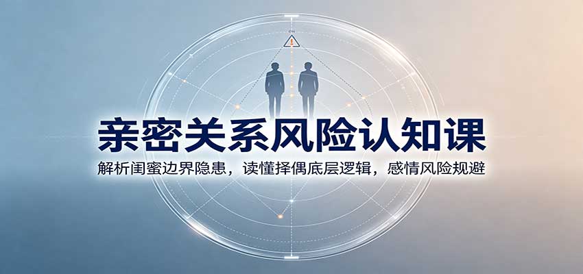 亲密关系风险认知课：解析闺蜜边界隐患，读懂择偶底层逻辑，感情风险规避-创业网 - 最新网络创业项目与实战营销教程平台 | cye.cc
