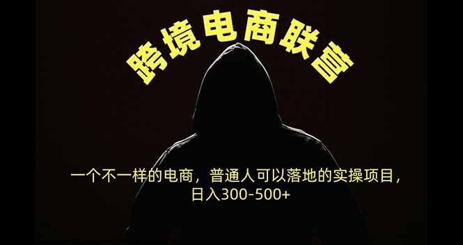 跨境电商联营，一个不一样的电商，普通人可操作日入300-500+-创业网 - 最新网络创业项目与实战营销教程平台 | cye.cc