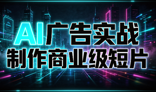 AI广告实战制作商业级短片-创业网 - 最新网络创业项目与实战营销教程平台 | cye.cc