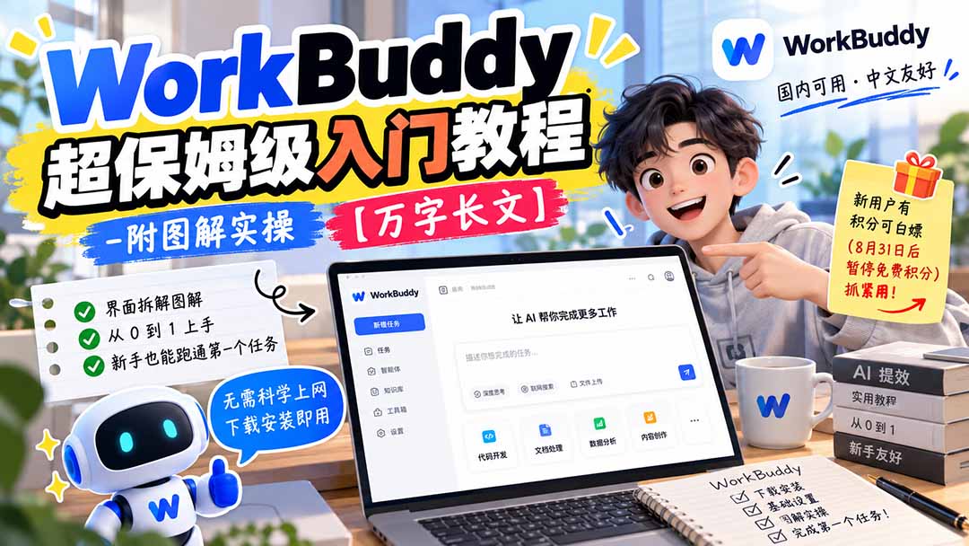 WorkBuddy 超保姆级入门教程-附图解实操 【万字长文】-创业网 - 最新网络创业项目与实战营销教程平台 | cye.cc
