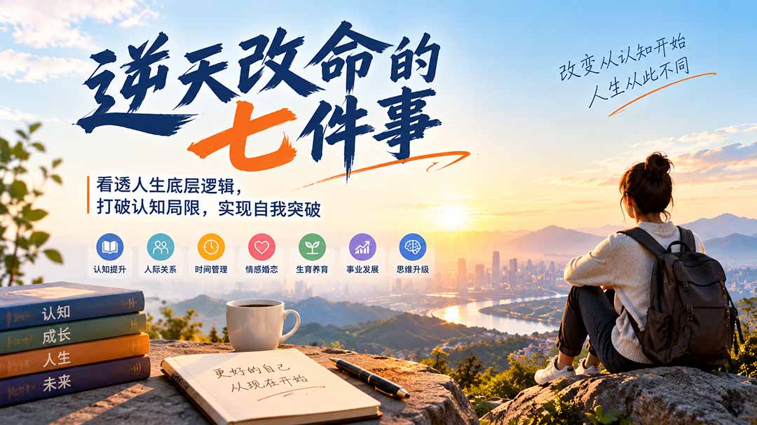 付费文章：逆天改命的七件事，看透人生底层逻辑，打破认知局限，实现自我突破-创业网 - 最新网络创业项目与实战营销教程平台 | cye.cc