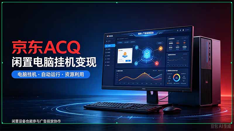 京东ACQ是什么？闲置电脑挂机采集项目拆解-创业网 - 最新网络创业项目与实战营销教程平台 | cye.cc