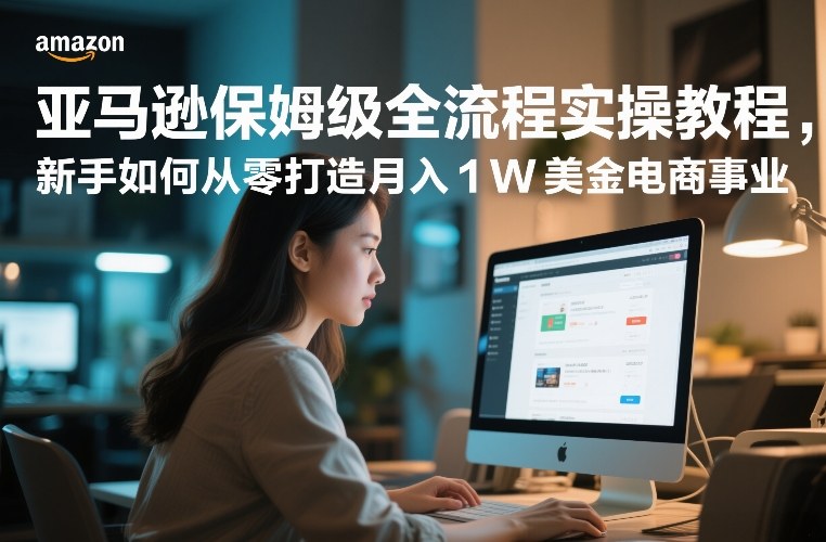 亚马逊保姆级全流程实操教程，新手如何从零打造月入1W美金电商事业-创业网 - 最新网络创业项目与实战营销教程平台 | cye.cc