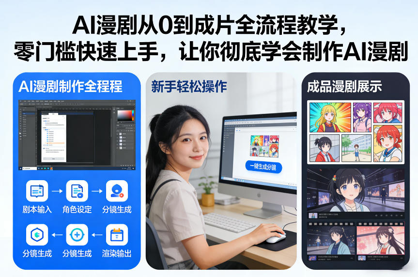 AI漫剧从0到成片全流程教学，零门槛快速上手，让你彻底学会制作AI漫剧【保姆级教程】-创业网 - 最新网络创业项目与实战营销教程平台 | cye.cc