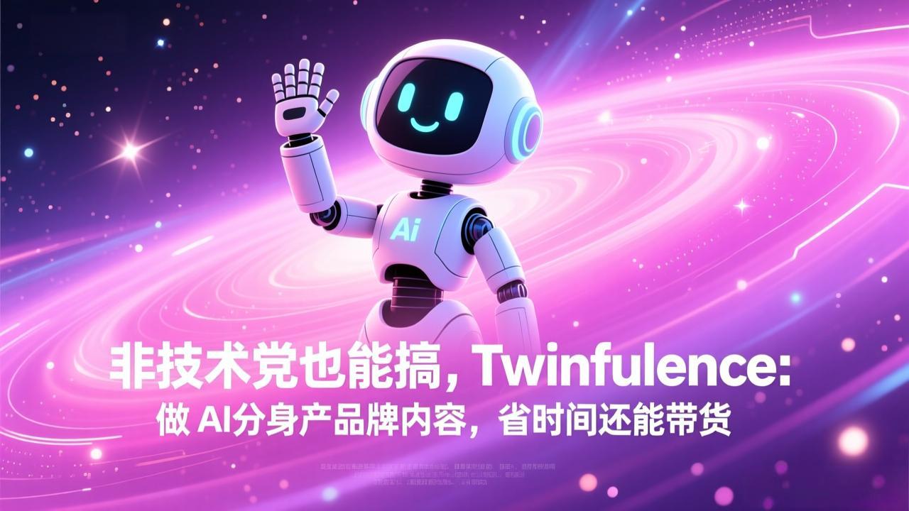 非技术党也能搞!Twinfluence:做 AI 分身产品牌内容,省时间还能带货-创业网 - 最新网络创业项目与实战营销教程平台 | cye.cc