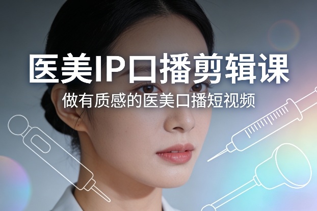 医美IP口播剪辑课，做有质感的医美口播短视频-创业网 - 最新网络创业项目与实战营销教程平台 | cye.cc